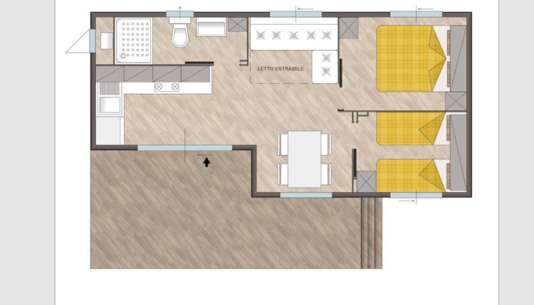 Отель Casa Mobile Gustocamp A Каорле Экстерьер фото